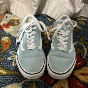 Vans Kids Sneakers Light Blue and White